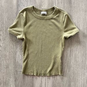UO Perfect Ribbed Baby Tee